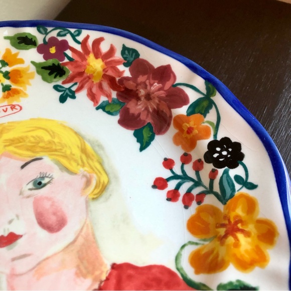 nathalie lete x anthropologie rare francophile plate - Picture 6 of 12